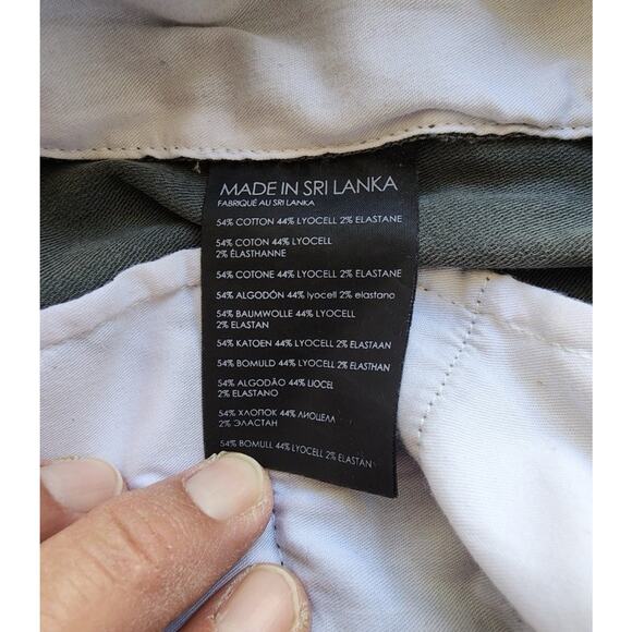 Club Monaco Pants Mens 29 Gray Cargo Chino Utility Flap Pockets Workwear Casual - Picture 9 of 11